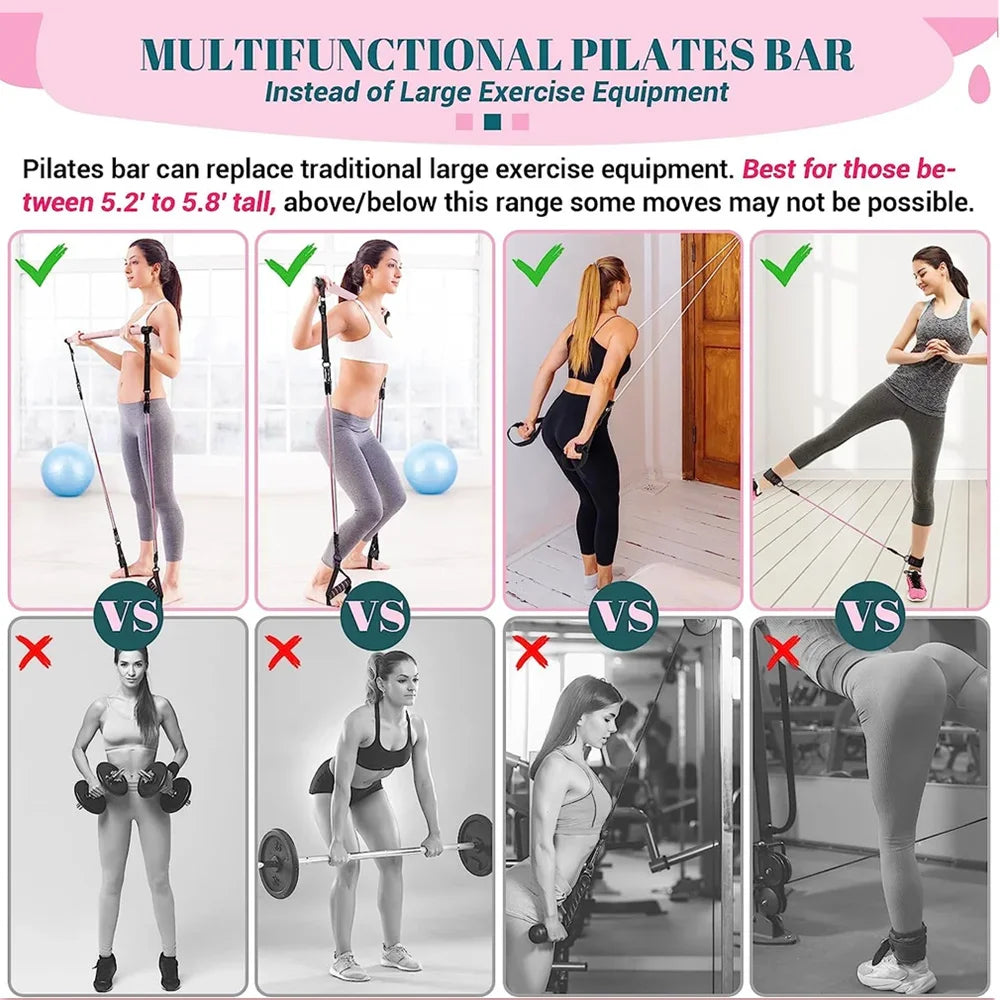SPORTICOOL™ Fitness Yoga Pilates Bar Kit
